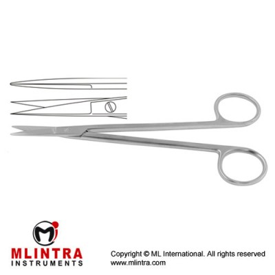 Kelly Dissecting Scissor / Opreating Scissor Straight Stainless Steel, 16 cm - 6 1/4"